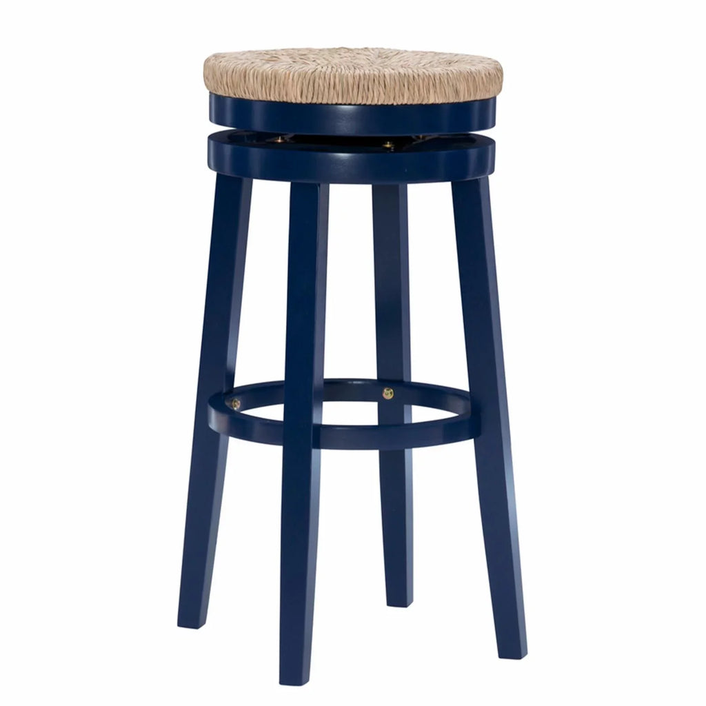 Swivel Bar Stool - Natural with Natural Rush. Powell Morgan 31 in