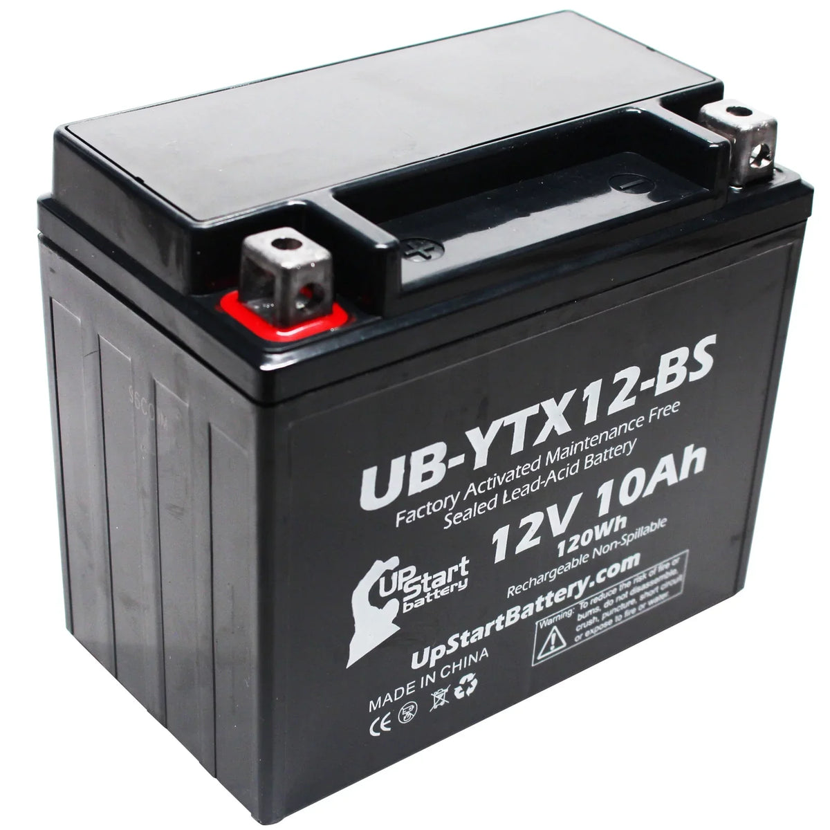 3-Pack UpStart Battery Replacement for 2003 Suzuki GSX-R1000 1000 CC Factory Activated, Maintenance Free, Motorcycle Battery - 12V, 10Ah, UB-YTX12-BS