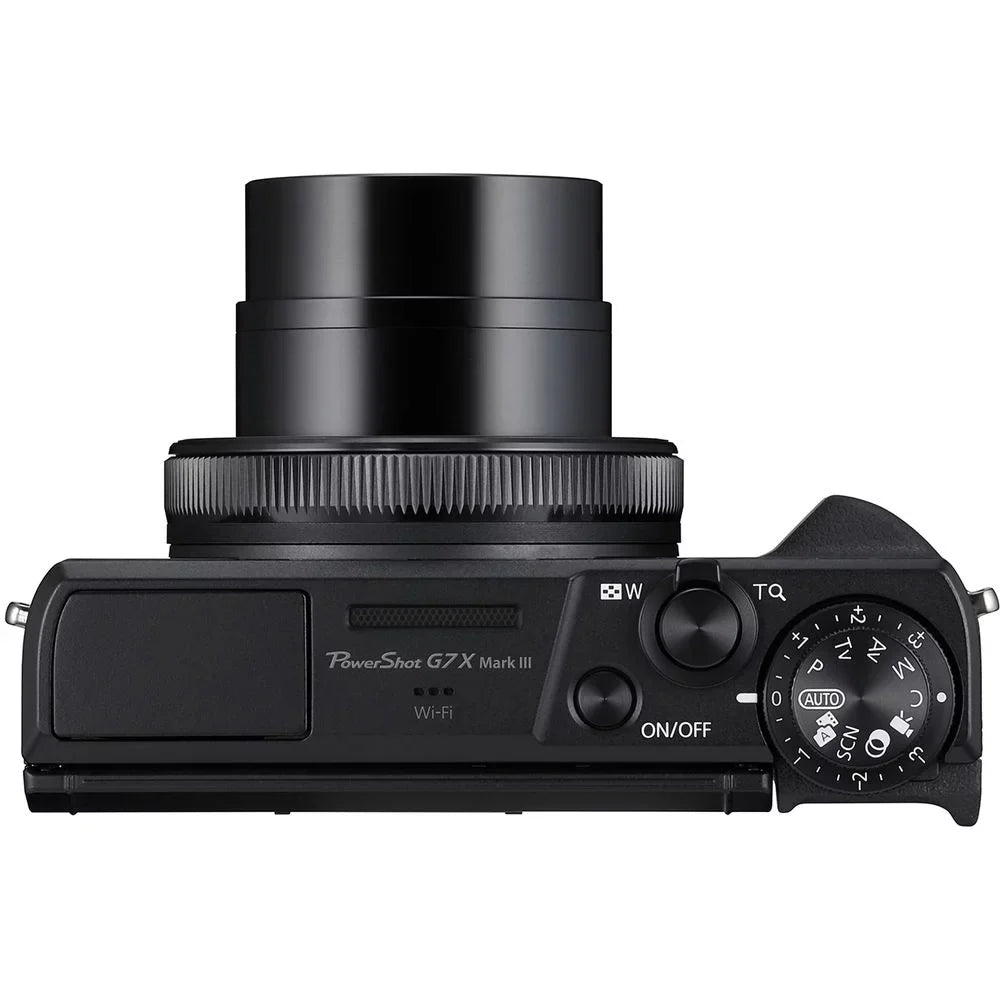 PowerShot G7 X Mark III Digital Camera (Black) + Extra Battery + Flash - 32GB Kit