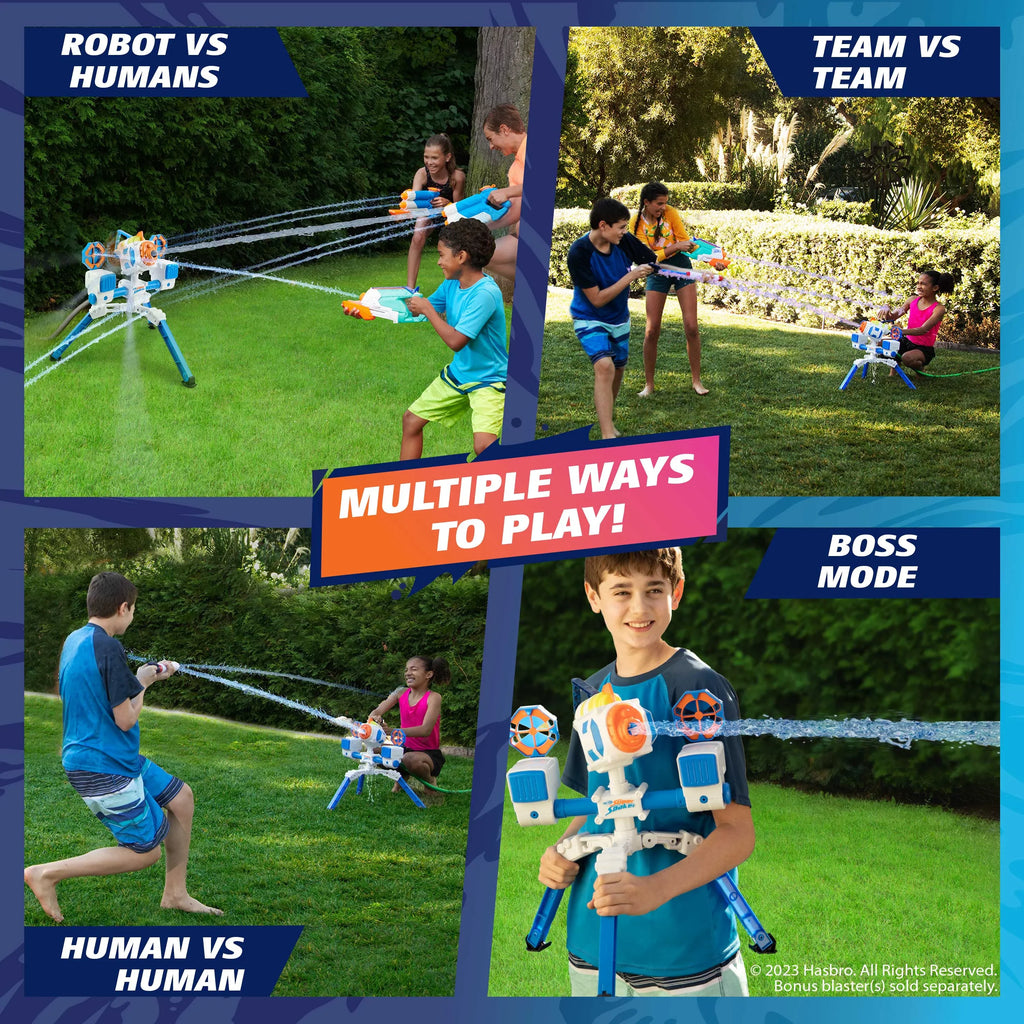 NERF Super Soaker RoboBlaster by WowWee – Automatic Soaker Blasting Machine Drenches You in liquid