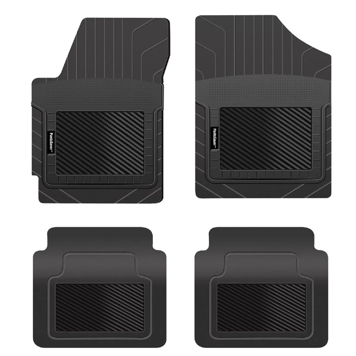 PantsSaver Floor Mats Custom Fit Car Mats for Genesis G70 2018-2023 All climate Protection (Black)
