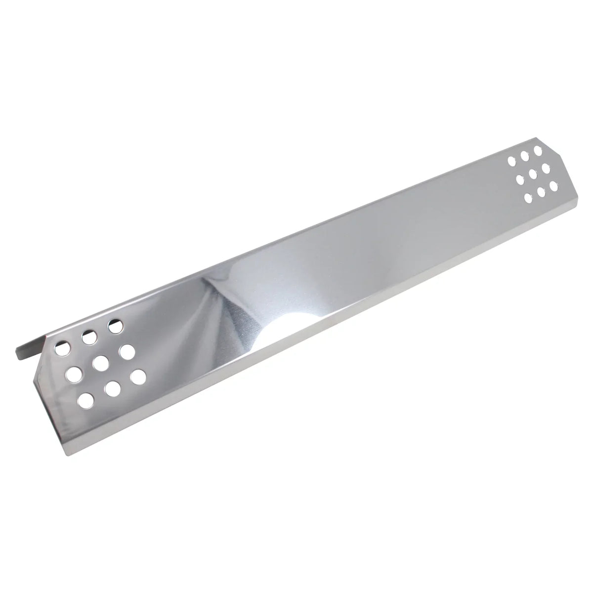 2-Pack BBQ Grill Heat Shield Plate Tent Replacement Parts for Jenn Air 720-0709B - appropriate Barbeque Stainless Steel Flame Tamer, Flavorizer Bar, Vaporizer Bar, Burner protector 16 1/8"