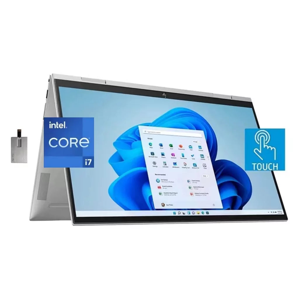 2023  Newest Envy X360 2-in-1 15.6" Touchscreen Laptop,12th Generation  Core i7-1260P,32GB RAM, 1TB SSD,  Iris Xe Graphics,Fingerprint reader,Backlit Windows 11 Home,Silver