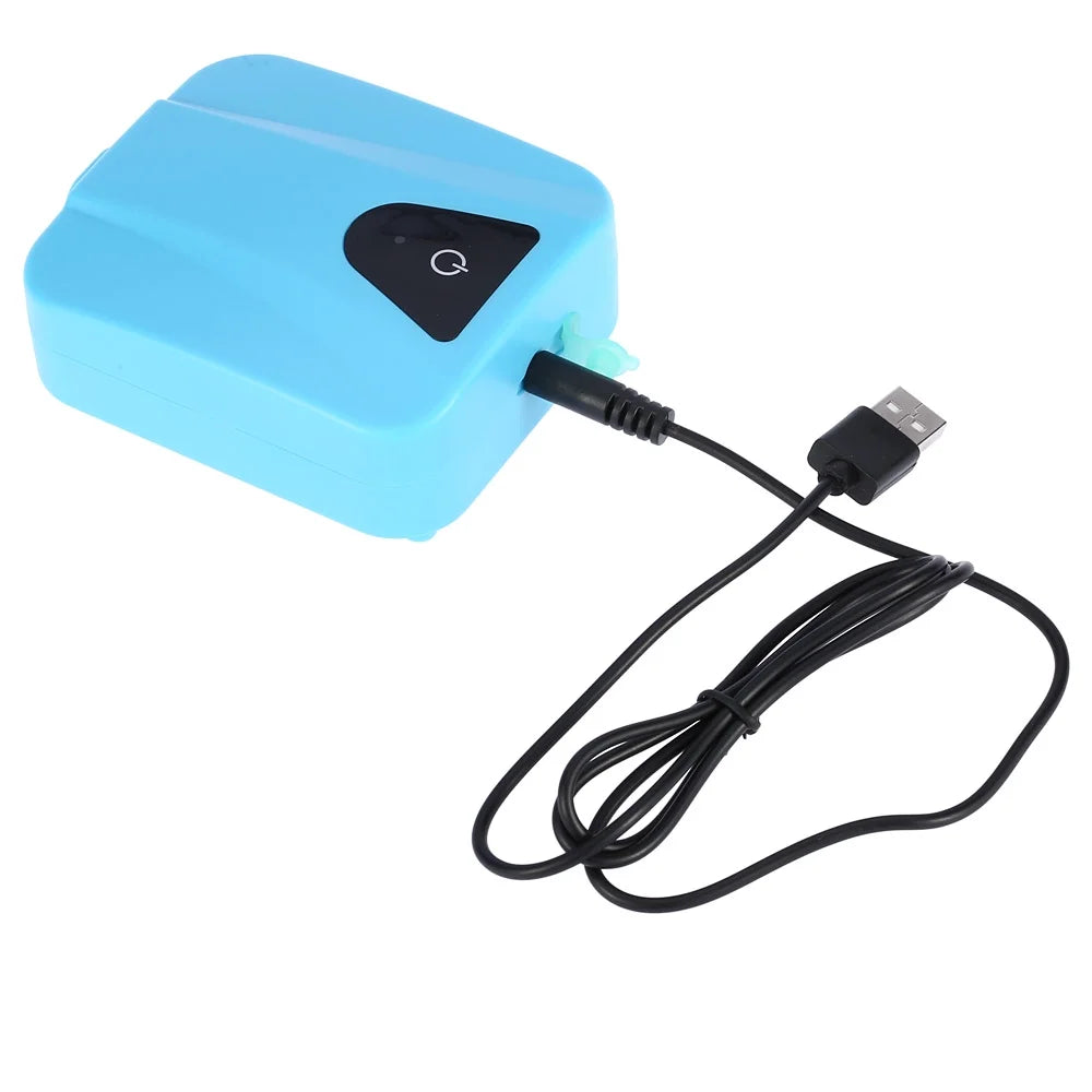 Walmeck Solar PoweredDC Charging Oxygenator aqua Pump Pond Aerator with 1 Air Stone Aquarium Airpump 2Lmin