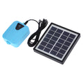 Walmeck Solar PoweredDC Charging Oxygenator aqua Pump Pond Aerator with 1 Air Stone Aquarium Airpump 2Lmin
