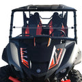 Made in America!. Clearly Tough Yamaha Wolverine X4 / X2 Full Folding Windshield (2020 and older) - SCRATCH impervious- Extreme Versatility! Premium polycarbonate w/Hard Coat