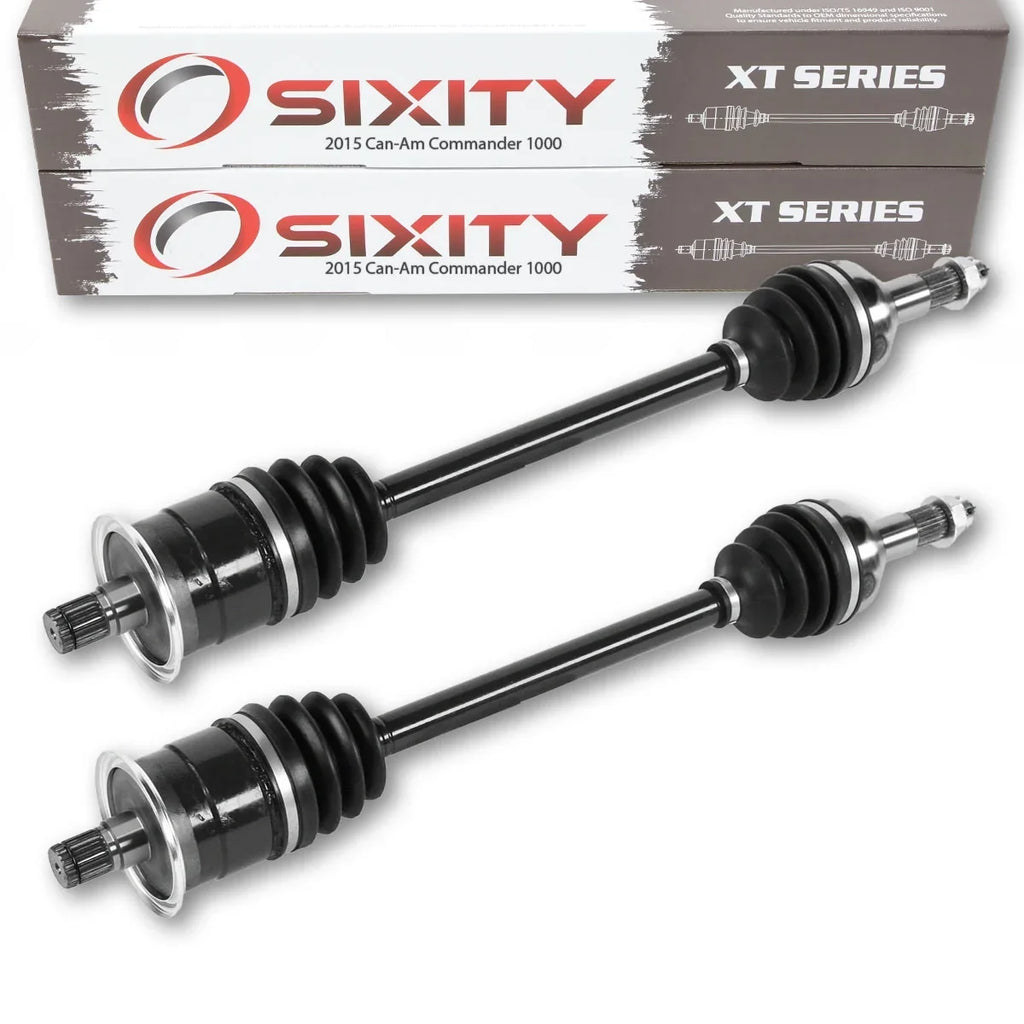 2 pc Sixity XT Rear Left Right Axle matching with Can-Am Commander 1000 2015 - STD DPS XT XT-P 4X4