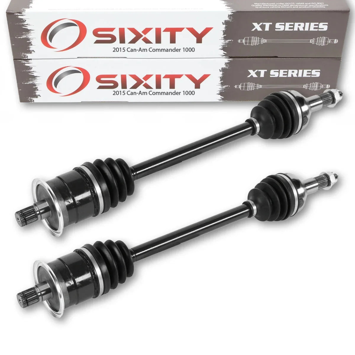 2 pc Sixity XT Rear Left Right Axle matching with Can-Am Commander 1000 2015 - STD DPS XT XT-P 4X4