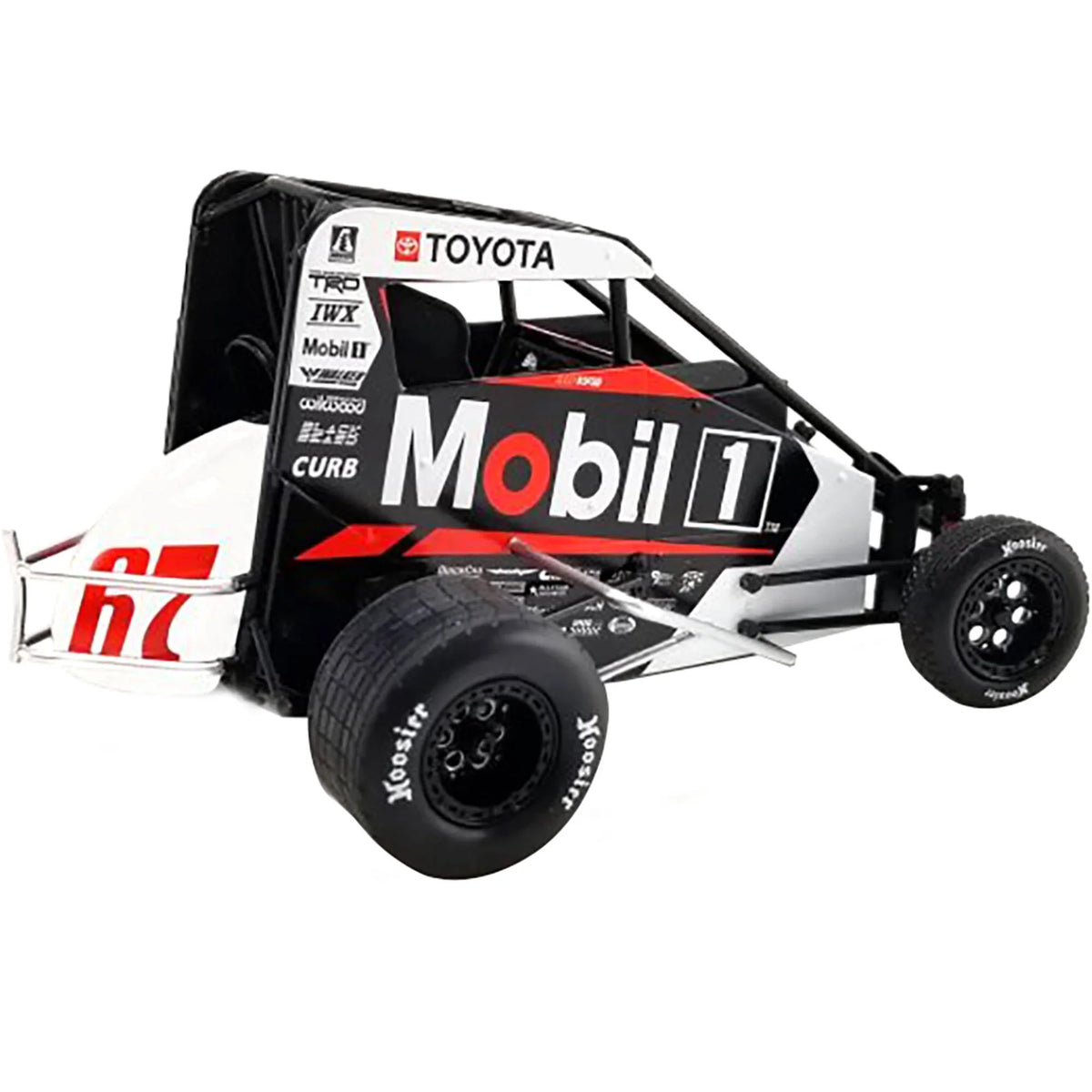 Midget Sprint Car #67 "Mobil 1"  Racing "USAC National Midget Championship" (2022) 1/18 Diecast Model Car by ACME