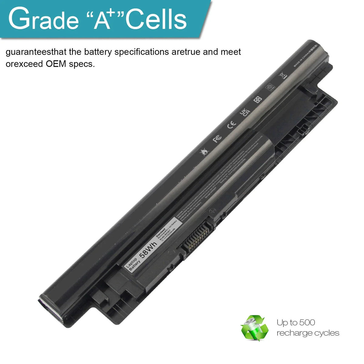 XCMRD Laptop Battery For  Inspiron 14-3421 15-3521 5521 17-3721 5721 NEW