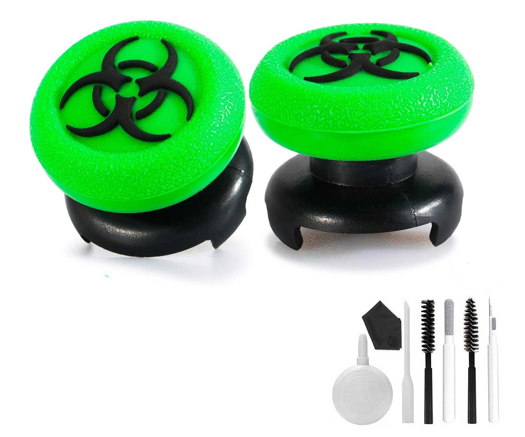 FPS Thumbstick Extender & 3D Texture Rubber Silicone Grip protector 2 Sets for Xbox Series X/S & Xbox One Controller(BioH Green) BOLT AXTION Bundle Like New