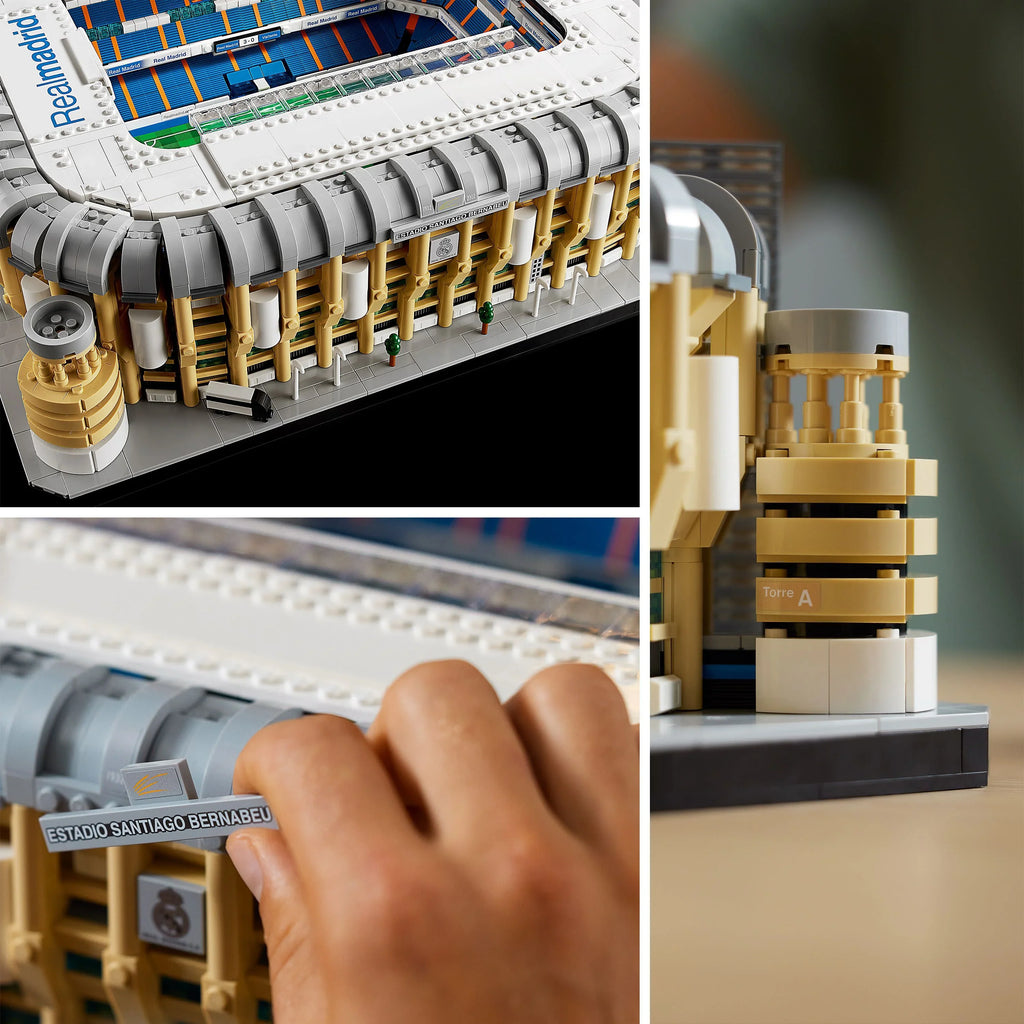 LEGO Icons Real Madrid Santiago Bernabéu Stadium 10299 Building Set - Soccer Field and Model Building Kit for Adults, Home and Office Collectible Decor Piece, excellent Gift Idea for Sports Fans