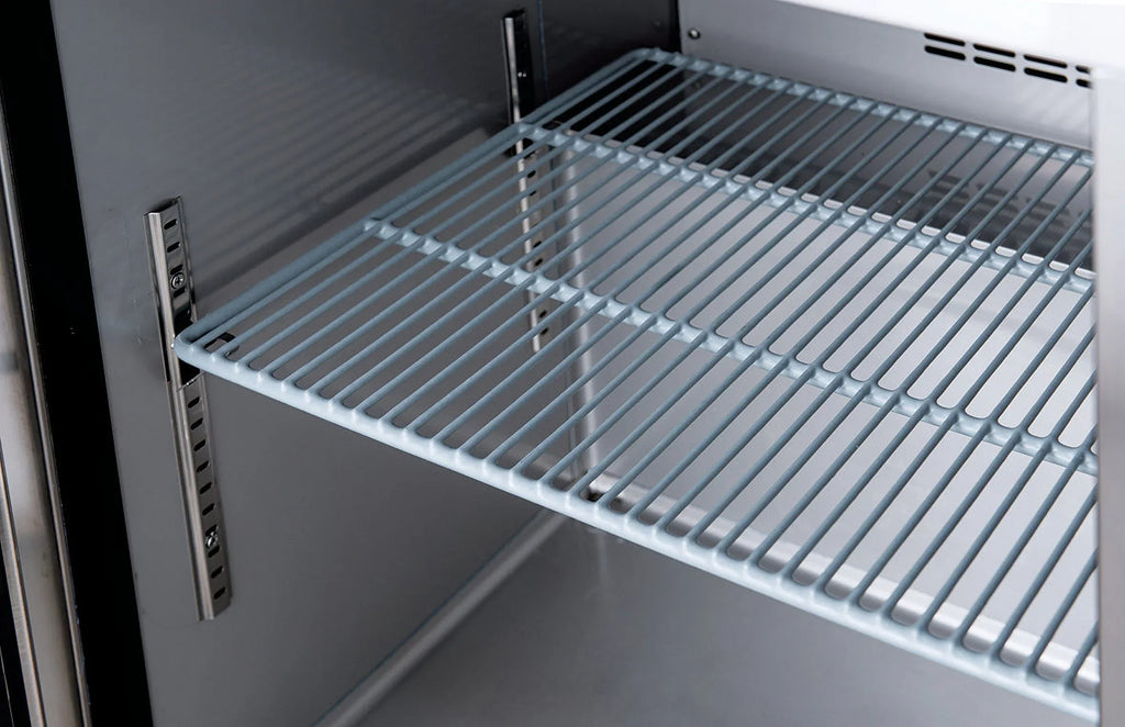 ft.. Three Door Commercial Undercounter Freezer in Stainless Steel 18.96 cu. 72 in