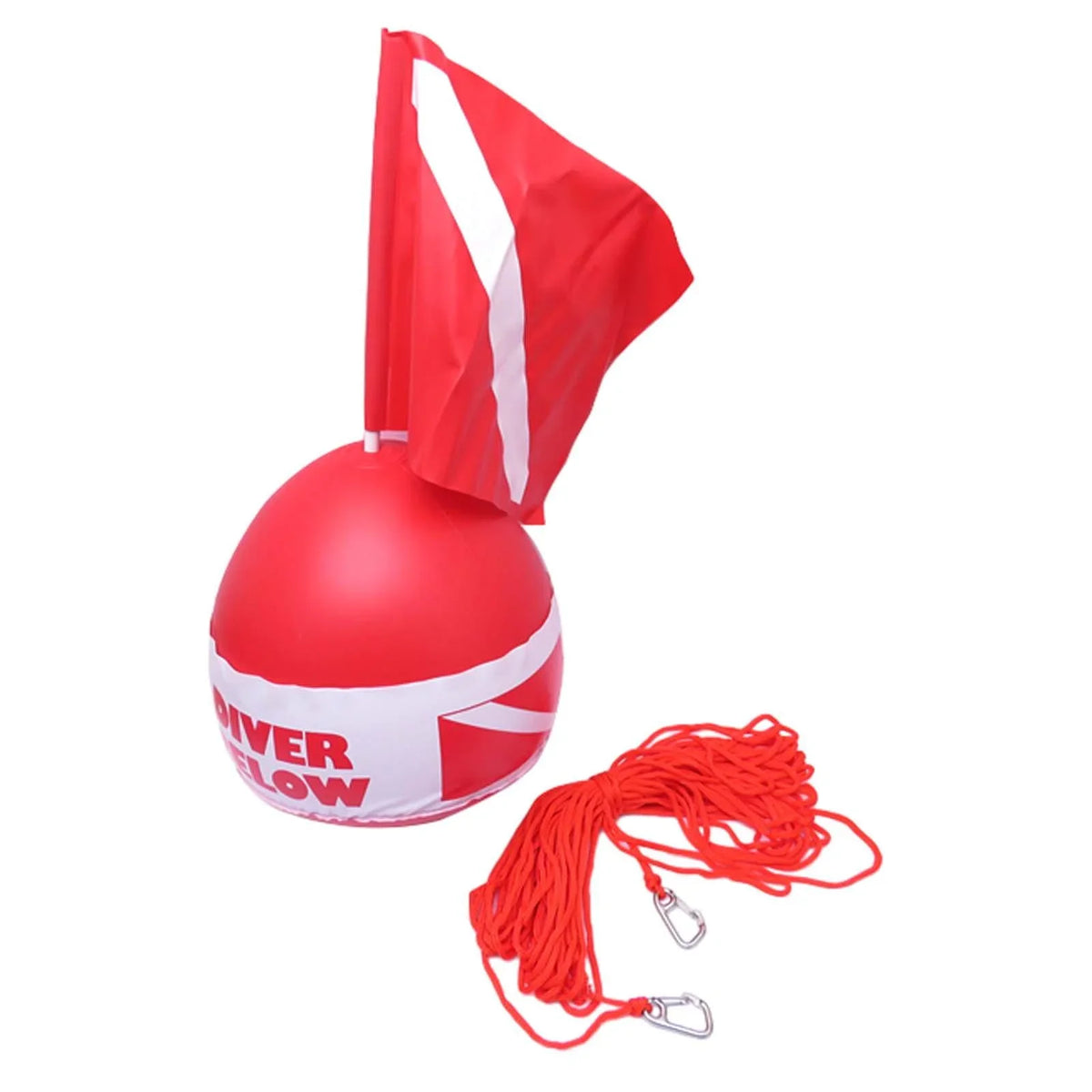 AMLESO Dive Flag Float Buoy Dive Flag High Visibility Float , Inflatable Floater for Surface ing, Diving, Fishing