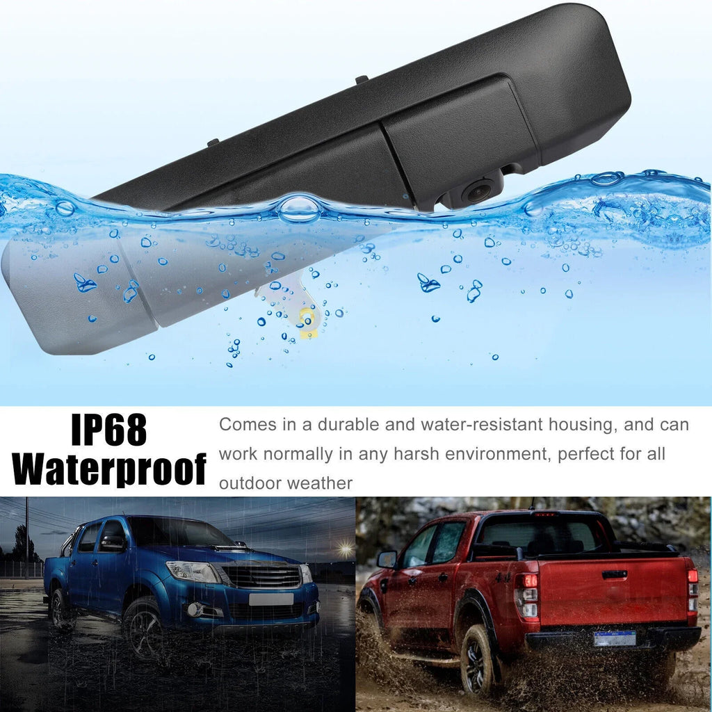 Xhy Backup Camera Tailgate Handle for  Tacoma 2004-2014 2006 2007 2008 09