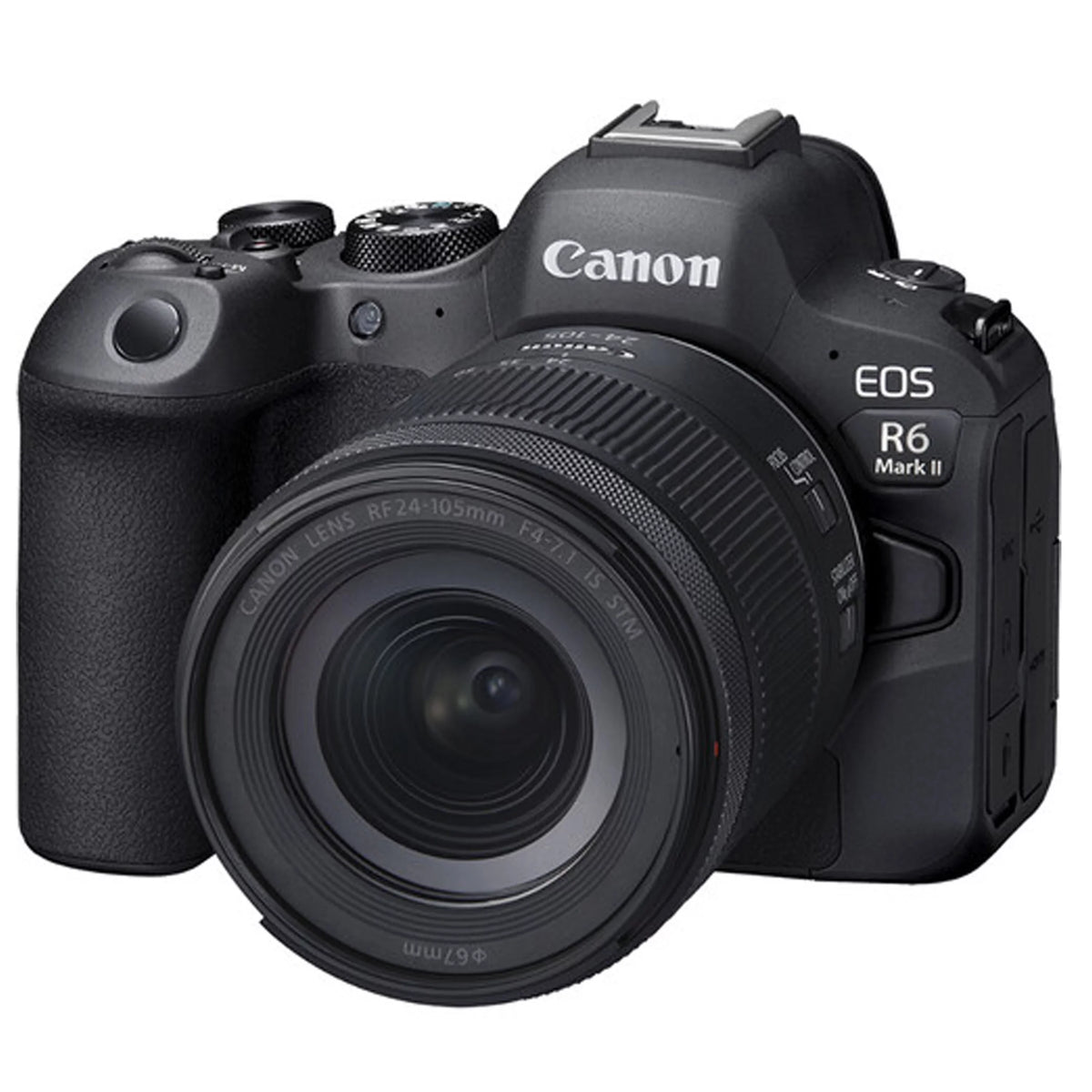 EOS R6 Mark II Mirrorless Digital Camera with RF 24-105mm f/4-7.1 STM Lens  + 64GB Memory + Case+ Steady Grip Pod + Tripod+ Software Pack + More (30pc Bundle)