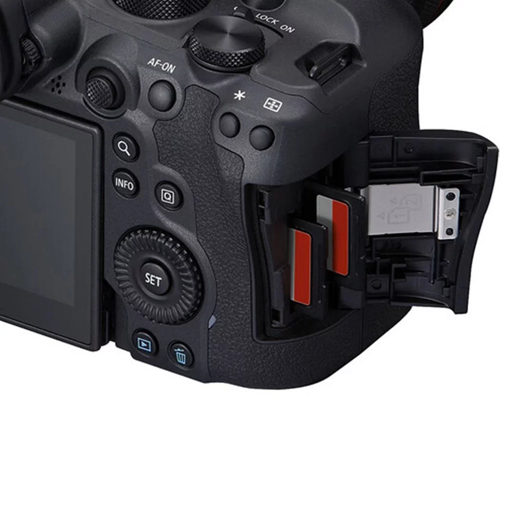 EOS R6 Mark II Mirrorless Camera with RF 24-105mm f/4-7.1 IS STM Lens + 2 Pack SanDisk 128GB Memory Card + ZeeTech Accessory Bundle