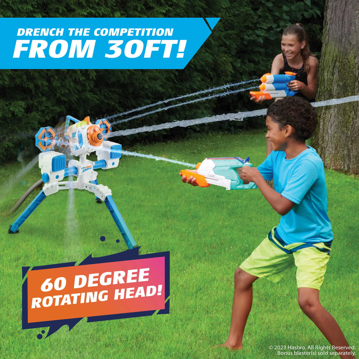 NERF Super Soaker RoboBlaster by WowWee – Automatic Soaker Blasting Machine Drenches You in liquid