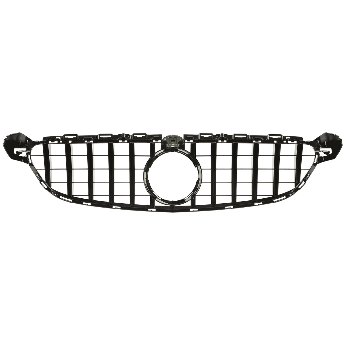 Kojem Front Bumper Grille for 2015 2016 2017 2018 Mercedes Benz W205 C63 AMG S Black Painted for Both with Or without Camera Model shield