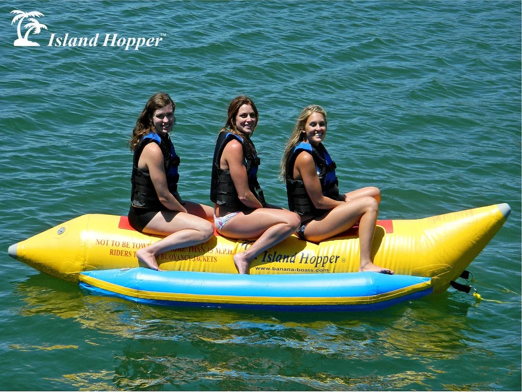 Aqua Sports 420-3 3 Passenger  13 feet in-line Seats Island Hopper Recreational Banana aqua Sled