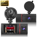 1080P Car Dual Dash Cam, EEEKit Car Front and Inside DVR Dashboard Camera with Night Vision, 170° Wide Angle, 2" IPS Screen, Car Driving Recorder with WDR, G-Sensor, Loop Recording, Parking Monitor