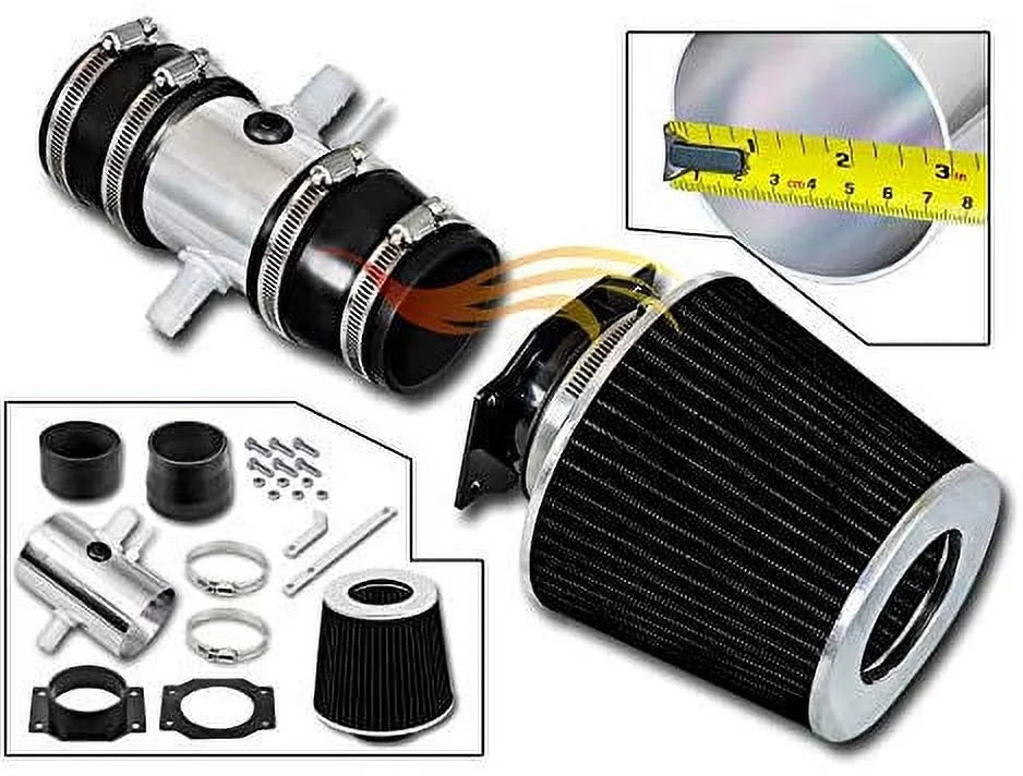 RTUNES RACING - BLACK - SHORT RAM INTAKE suitable For 95-99 NISSAN MAXIMA/INFINITI I30 V6