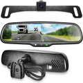 Master Tailgaters OEM Rear View Mirror with 4.3” LCD Screen + Waterproof 170° Backup Camera Kit - Universal Fit for Enhanced Car Safety
