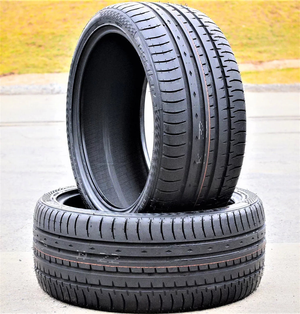 Pair of 2 (TWO) Accelera Phi 235/40ZR18 235/40R18 95Y XL A/S High Performance Tires Fits: 2012-18  Focus Titanium, 2017-23 Honda Civic Sport Touring