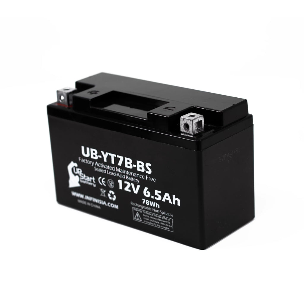2-Pack Replacement 2012 Bombardier (Can-Am) DS450 450CC Factory Activated, Maintenance Free, ATV Battery - 12V, 6Ah, UB-YT7B-BS