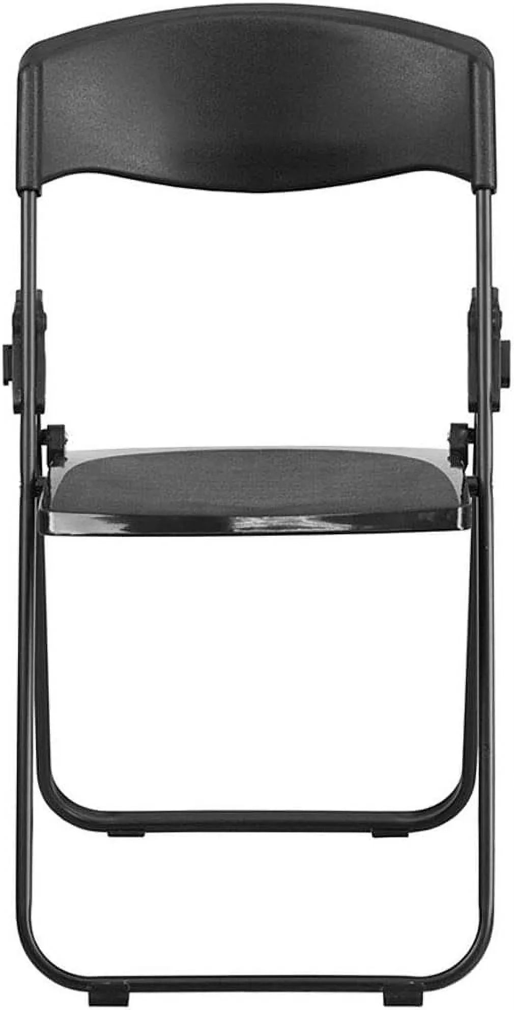 Capacity Heavy Duty Black Plastic Folding Chair With Built-In Ganging Brackets. HERCULES Series 500 Lb
