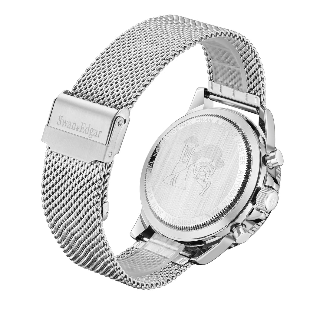Limited Edition Swan & Edgar Hand Assembled Master Automatic Steel Red