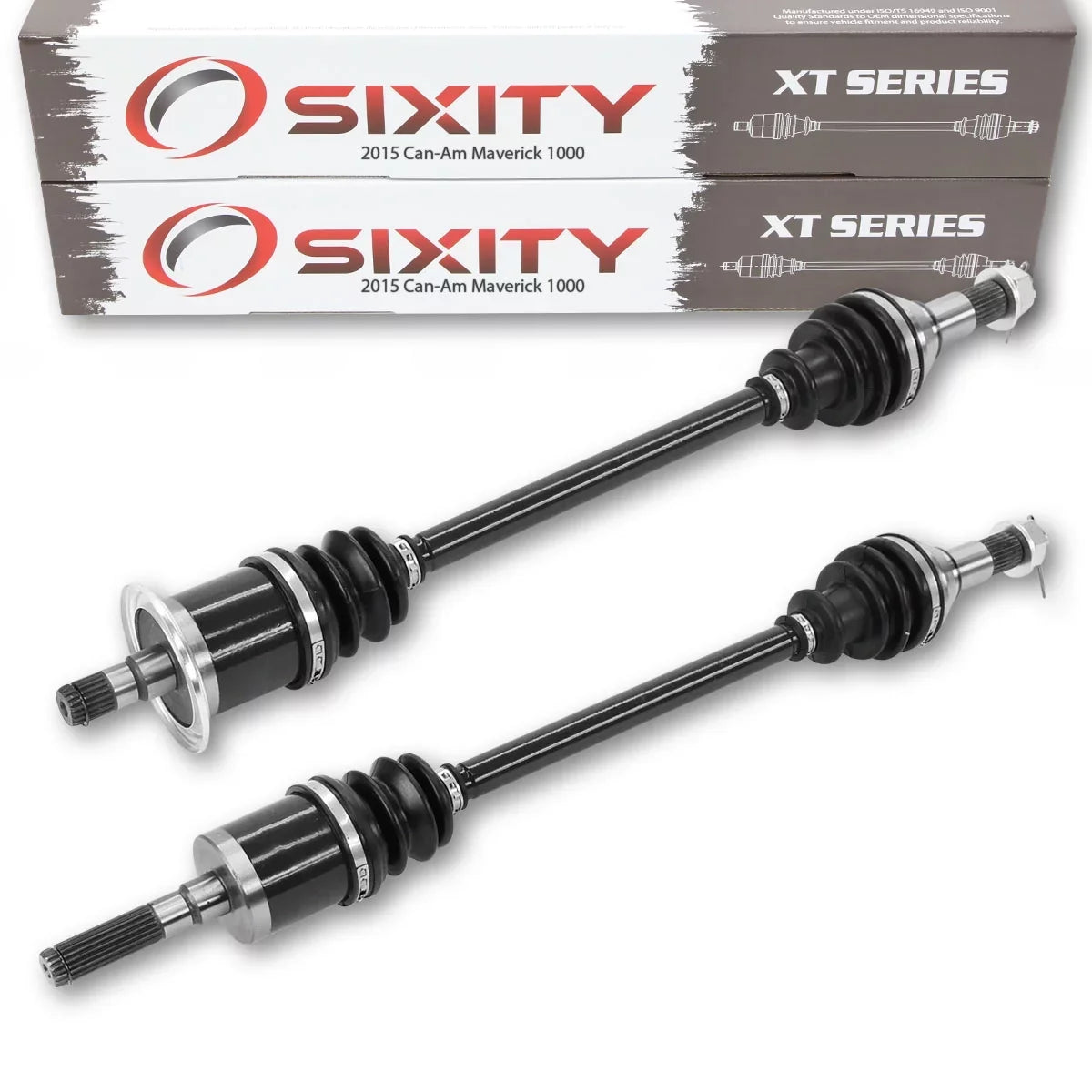 2 pc Sixity XT Front Left Right Axle matching with Can-Am Maverick 1000 2015 - XXC 4X4