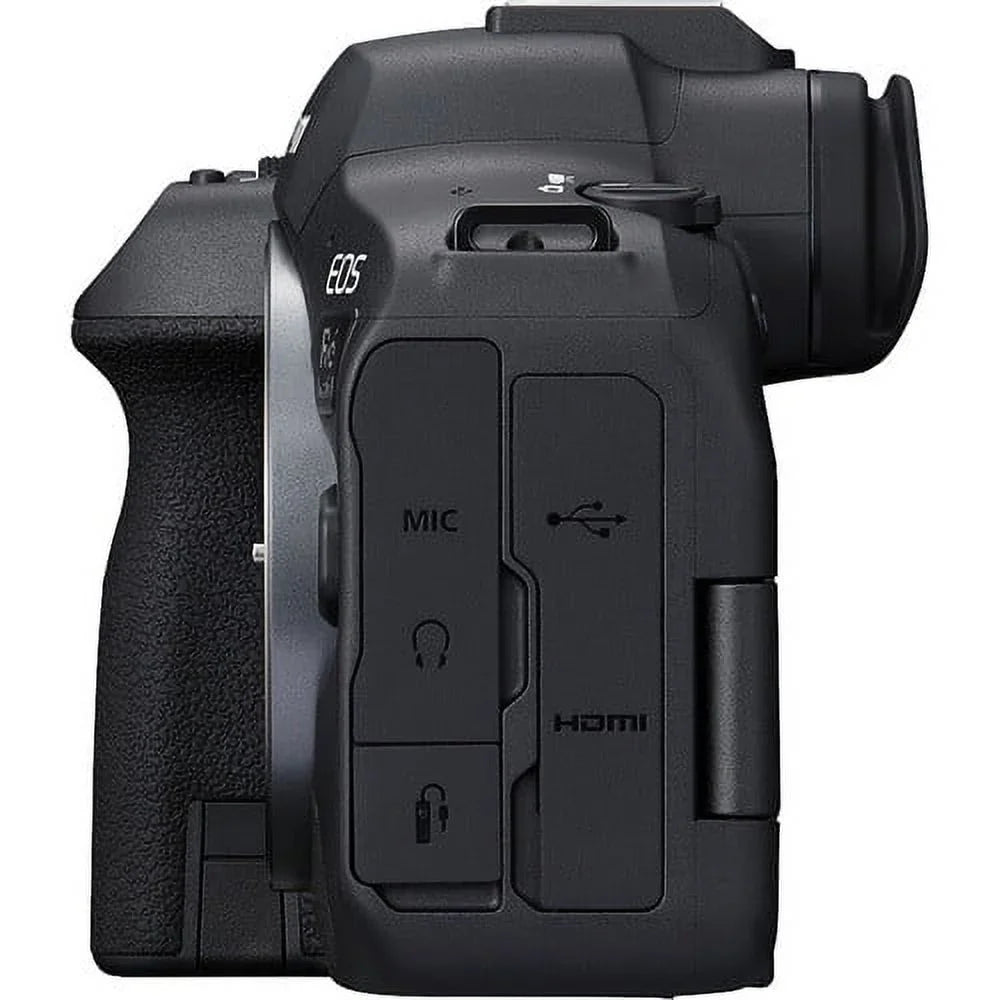 EOS R6 Mark II Mirrorless Camera (5666C002) +  RF 24-70mm Lens + 64GB Memory Card + Case + Corel Photo Software + 2 x LPE6 Battery + External Charger + Card Reader + More