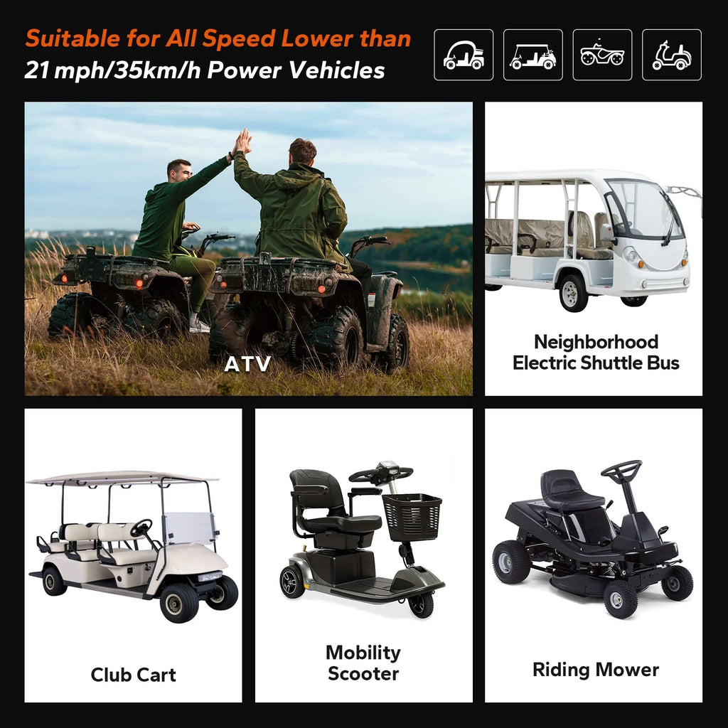 Power 7.68kW and Support 2C Discharge, Perfect for Golf Cart, RV, Trolling Motor, Lawn Mower. 15000 Deep Cycle, Max. LiTime 36V 100Ah Golf Cart LiFePO4 Lithium GC2 Battery, Built-in 200A BMS, Max