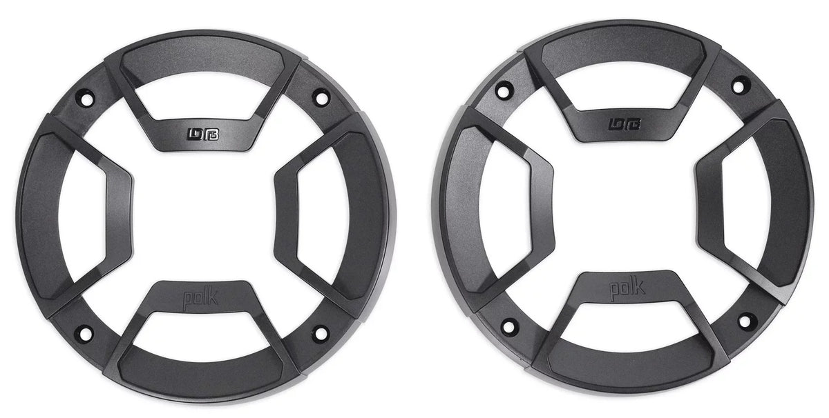 (2) Polk Audio DB522 5.25" 600w Car Audio Marine/ATV/Motorcycle/ship Speakers Bundle with (2) Rockville RPB1 10 Watt