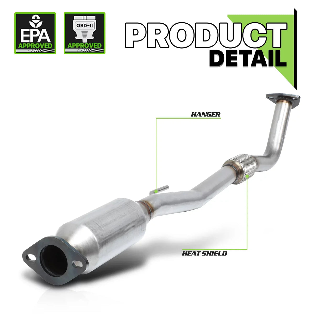 Magshion Catalytic Converter Exhaust Down Pipe For  Camry/Solara 1997 1998 1999 2000 2001 2.2 I4