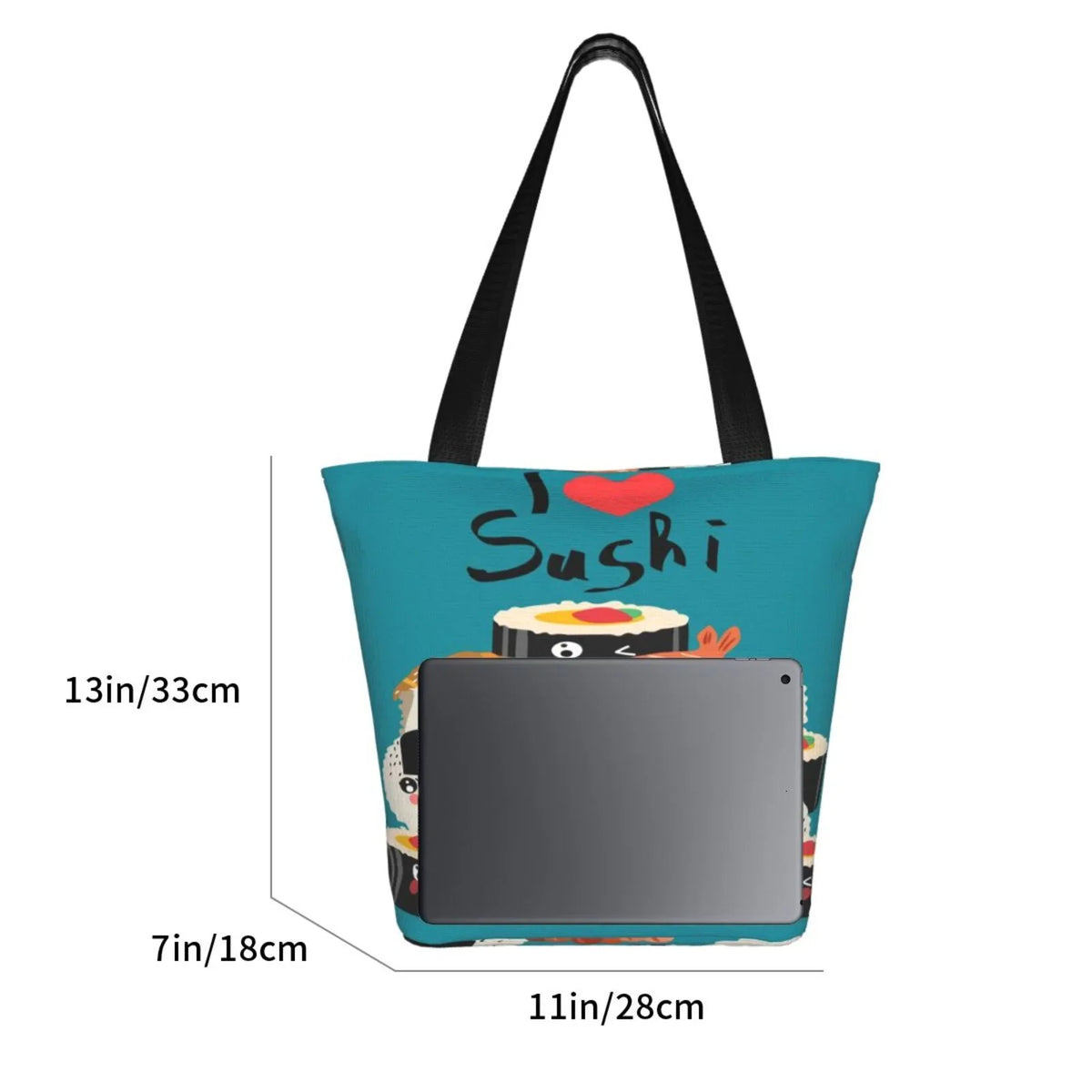 Lukts I Love Sushi Tote Bag,Shoulder Bag Women'S Hobos Handbags Large Capacity Shopping Bag