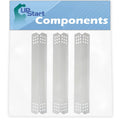 3-Pack BBQ Grill Heat Shield Plate Tent Replacement Parts for Kitchenaid 720-0733 - Old - suitable Barbeque Stainless Steel Flame Tamer, Flavorizer Bar, Vaporizer Bar, Burner wrap 16 1/8"
