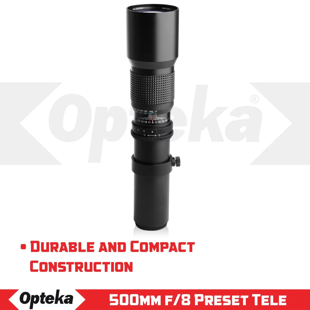 Opteka 500mm f/8 Telephoto Lens for  EOS M M50 M100 M5 M6 M2 M3