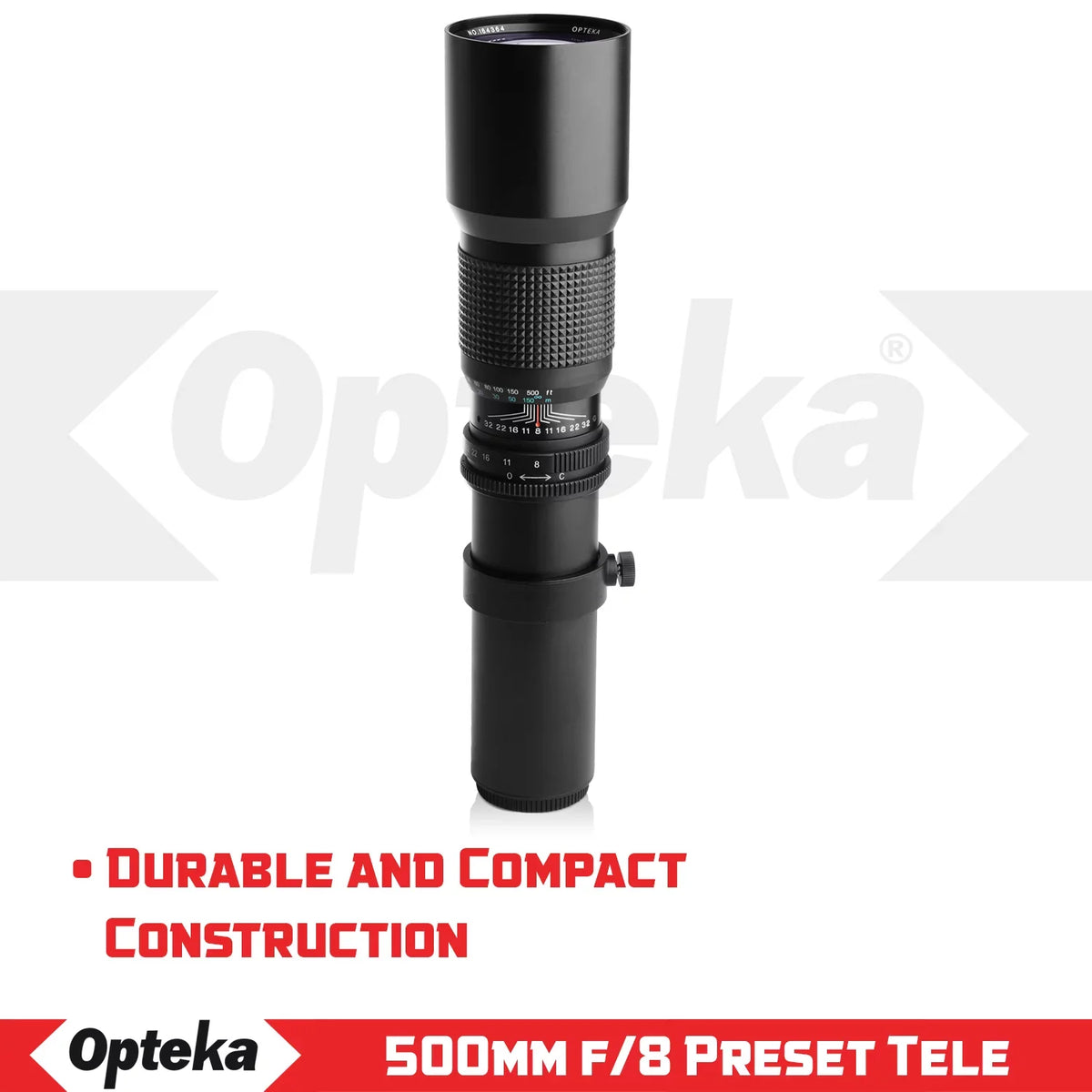 Opteka 500mm f/8 Telephoto Lens for  EOS M M50 M100 M5 M6 M2 M3
