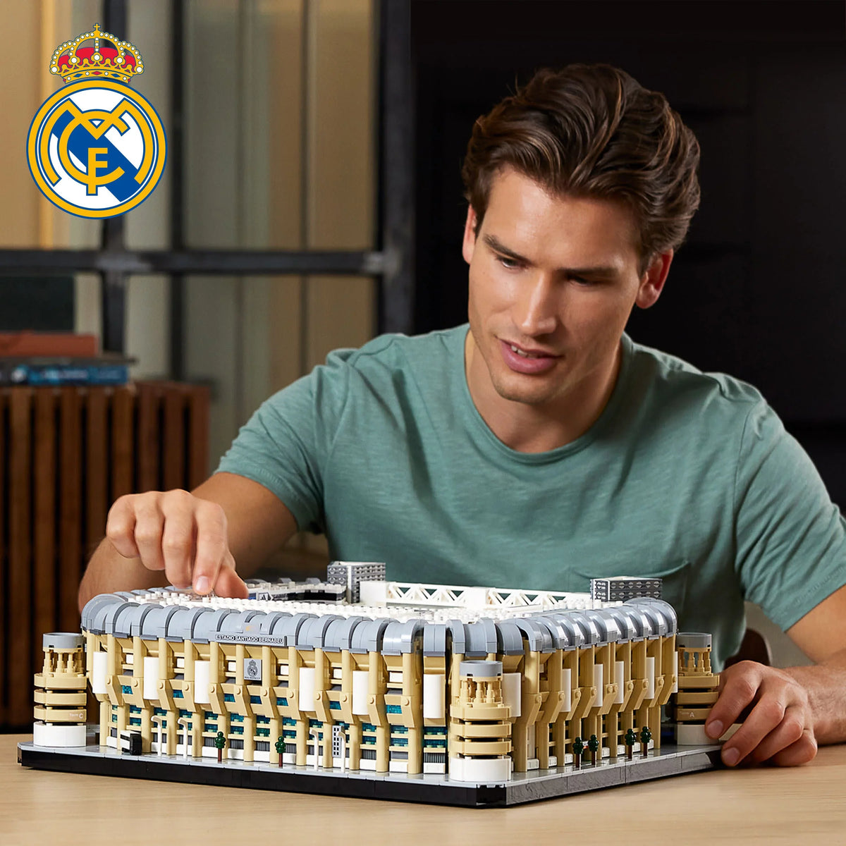 LEGO Icons Real Madrid Santiago Bernabéu Stadium 10299 Building Set - Soccer Field and Model Building Kit for Adults, Home and Office Collectible Decor Piece, excellent Gift Idea for Sports Fans