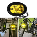 OZ-USA E-bike High Output LED Headlight Neon Yellow suitable with Vamoose Mammoth Rad Power Bikes RadMini RadRover RadExpand RadRunner