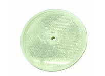 Reflector - Center Hole Mount - Clear (20 Pack). Cortina 13-099-41 3-3/8" Dia