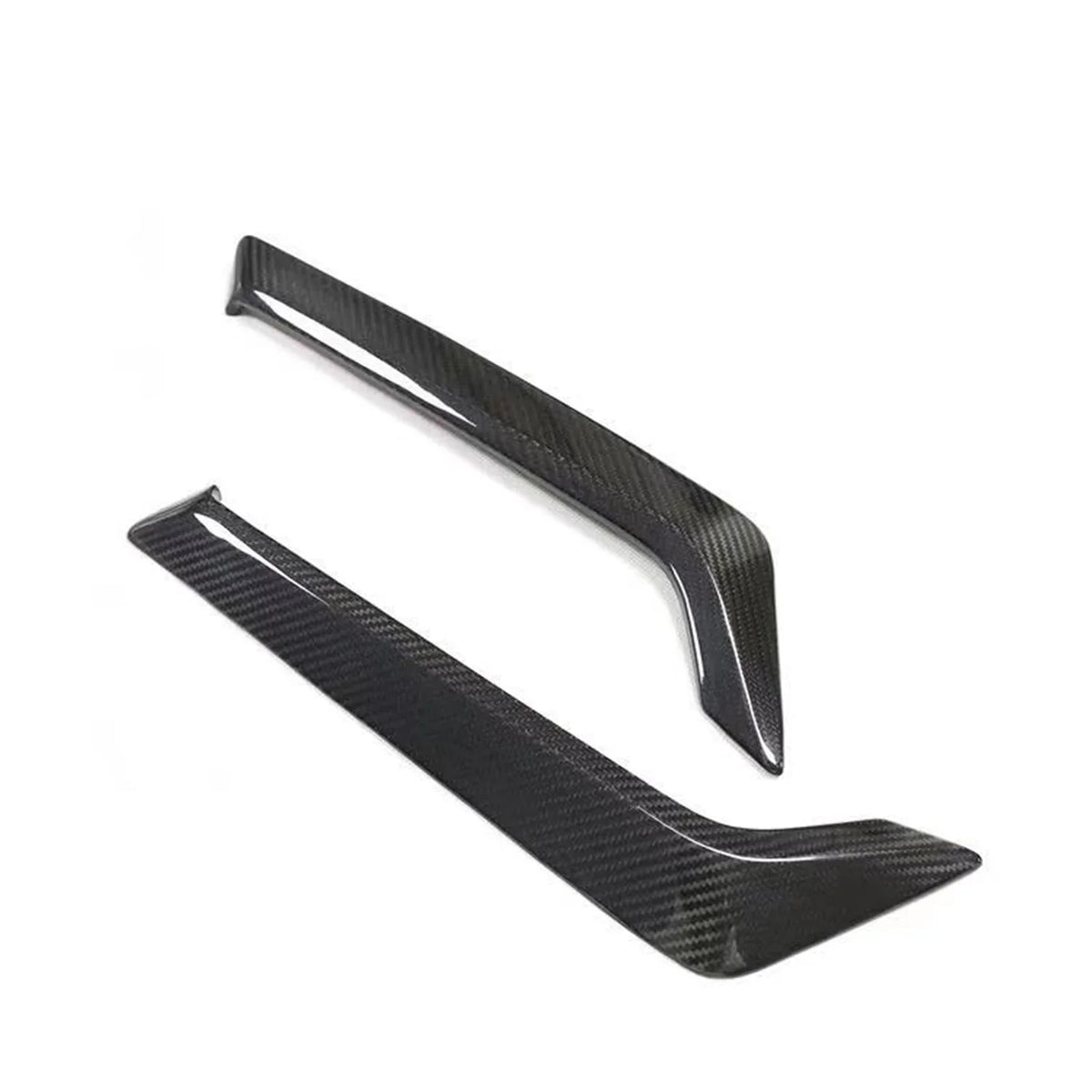 Side Fender Air Vent protector Kit For Infiniti Q60 Q60S 2015-2022 2019  Black Carbon Fiber