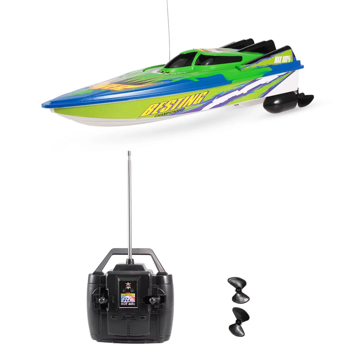 Carevas RC vessel High Speed vessel controlled motor vessel, 20kmh remote controlled gifts for and beginner, remote controlled vessel for lakes and pools