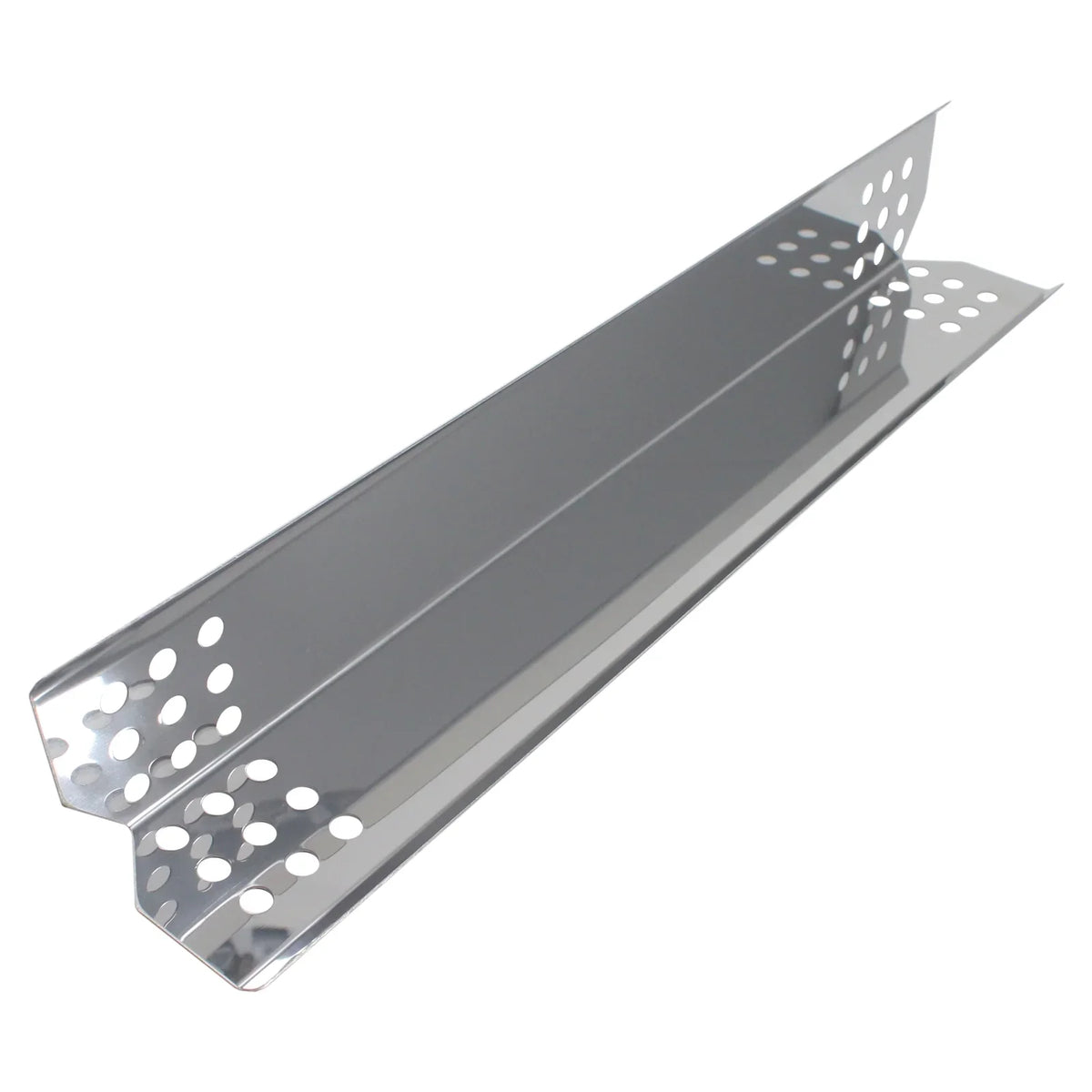2-Pack BBQ Grill Heat Shield Plate Tent Replacement Parts for Jenn Air 720-0709B - appropriate Barbeque Stainless Steel Flame Tamer, Flavorizer Bar, Vaporizer Bar, Burner protector 16 1/8"
