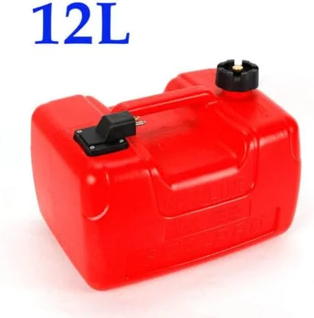 12L Plastic Oil Tank 3.2 Gallon Portable Outboard vessel Marine Fuel Gas Tank（no Tubing and Connector）