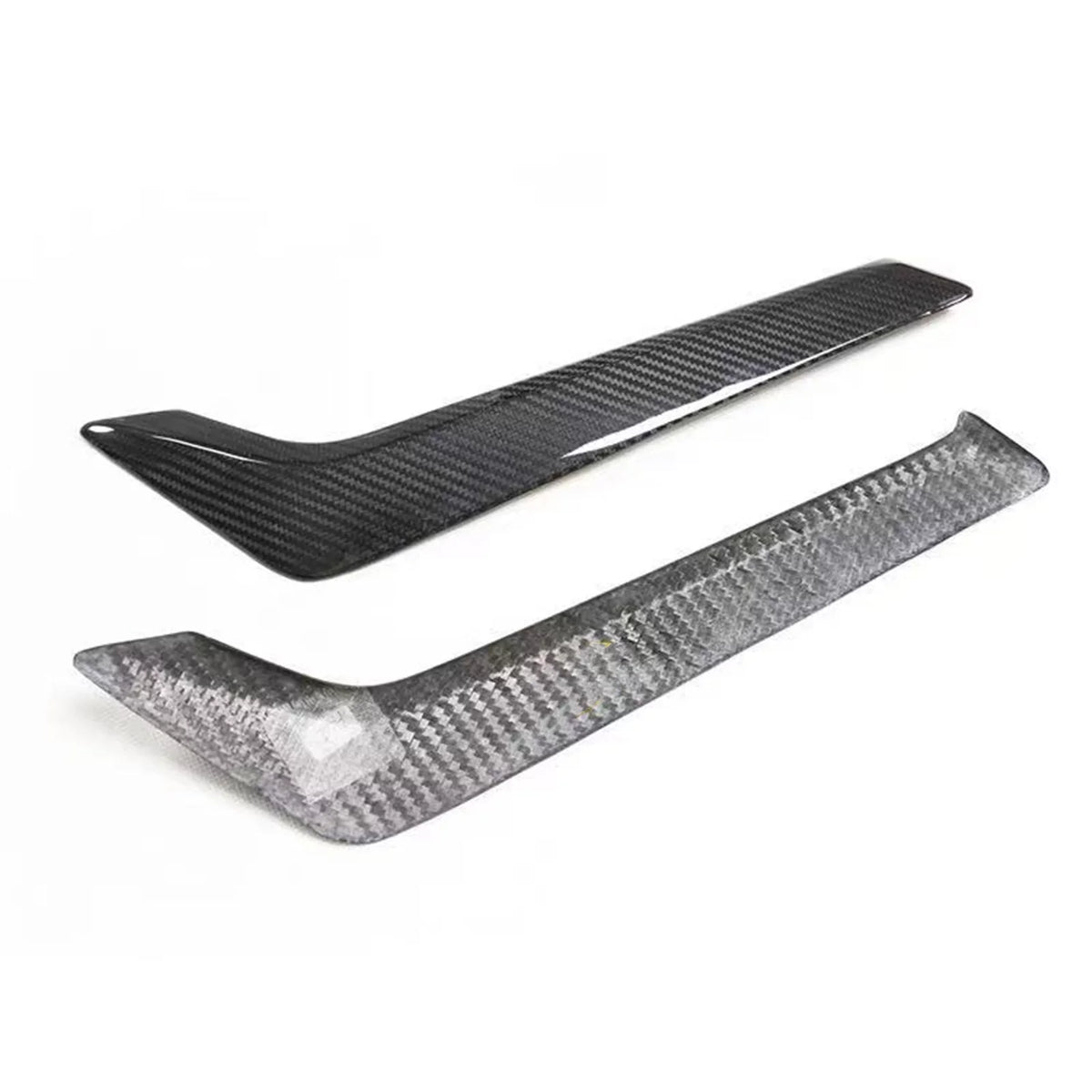 Side Fender Air Vent protector Kit For Infiniti Q60 Q60S 2015-2022 2019  Black Carbon Fiber