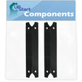 2-Pack BBQ Grill Heat Shield Plate Tent Replacement Parts for Charmglow 810-7400-F - appropriate Barbeque Porcelain Steel Flame Tamer, Flavorizer Bar, Vaporizer Bar, Burner wrap 17 3/4"