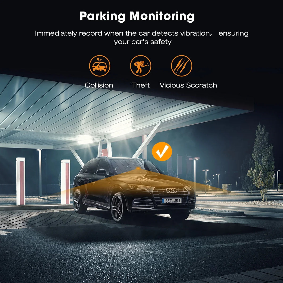 TOGUARD Dash Cam,4K Dash Cam Front 2" LCD Screen Car Camera with GPS, 170° Wide Angle, WDR, Night Vision, Parking Mode, G-Sensor